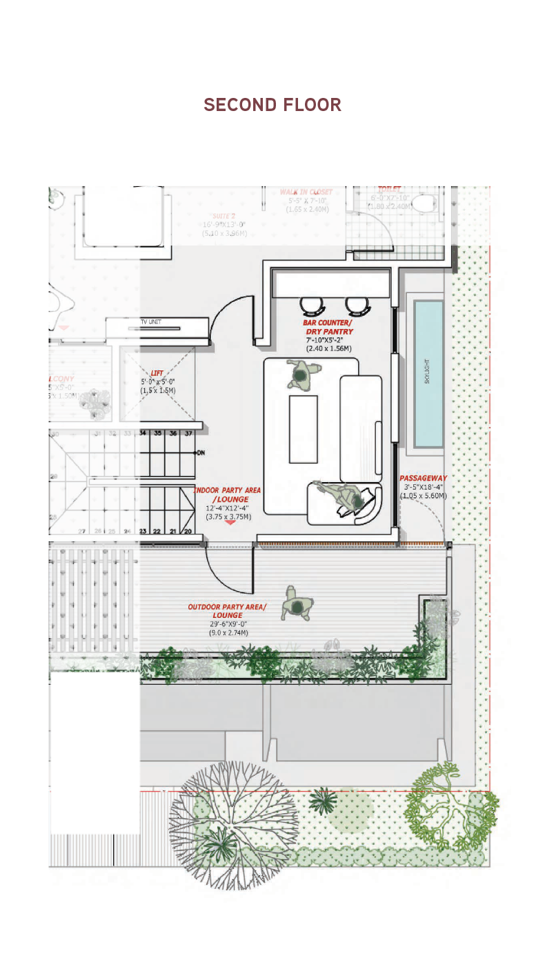 North Villa floor plan 3
